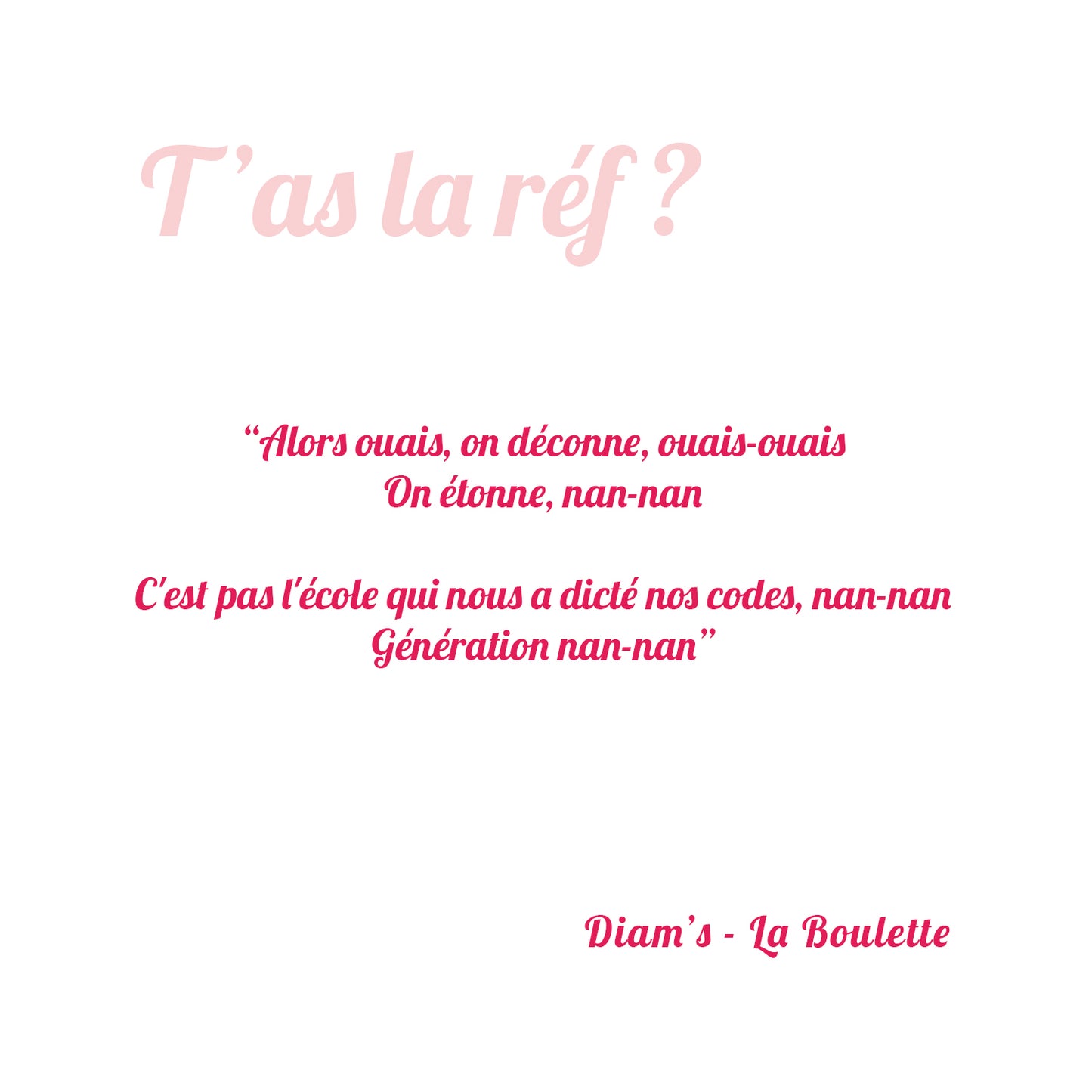 la ref bijou bracelet diam's generation nan nan la boulette